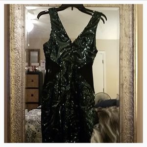 Charlotte Russe - Green Sequin dress